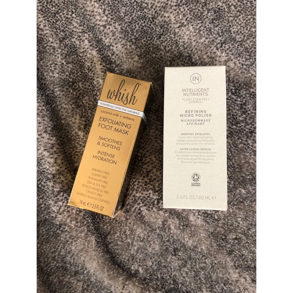 Whish and Intelligent Nutrients Skincare duo